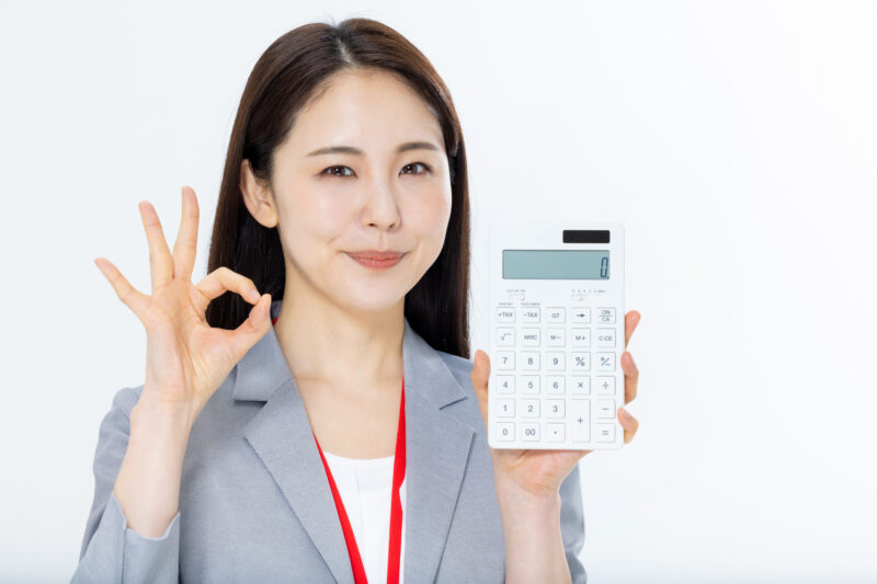 女性/電話/OKサイン