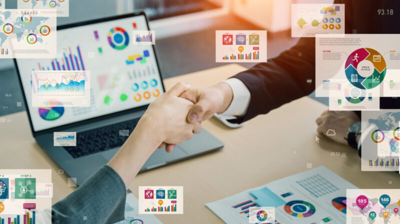 握手/ビジネス/パソコン