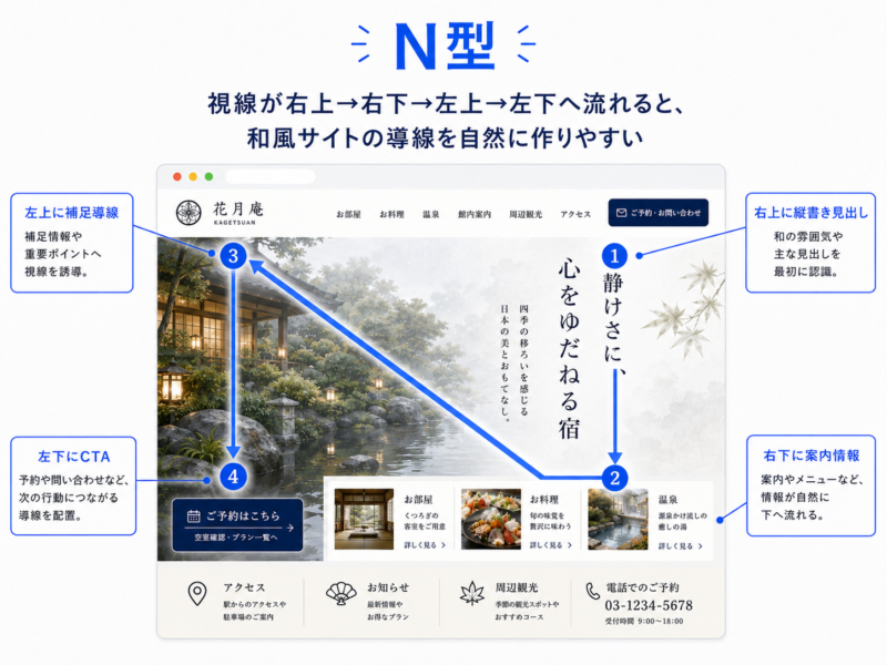 ホームページのN型